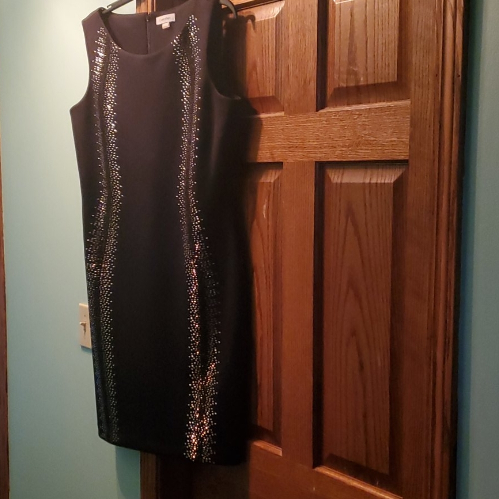 Women 14 Black Calvin Klein Special Occasion Dress